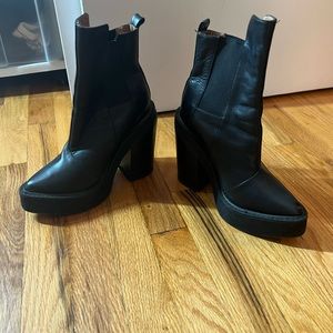 Jeffrey Campbell boots, brand new soles